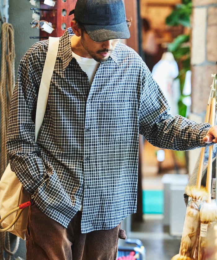 FREAK’S STORE / 柔棉格紋襯衫