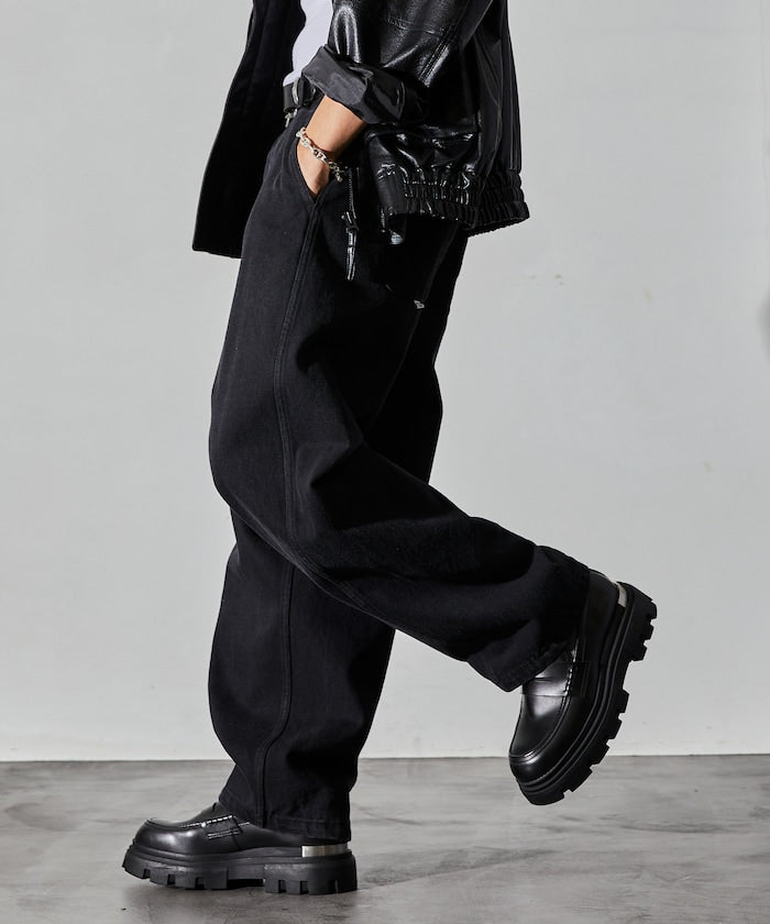 FREAK’S STORE / 立體扭紋輪廓 牛仔褲