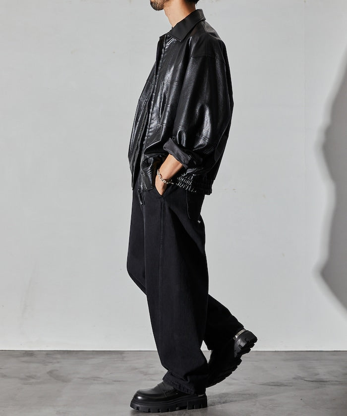 FREAK’S STORE / 立體扭紋輪廓 牛仔褲