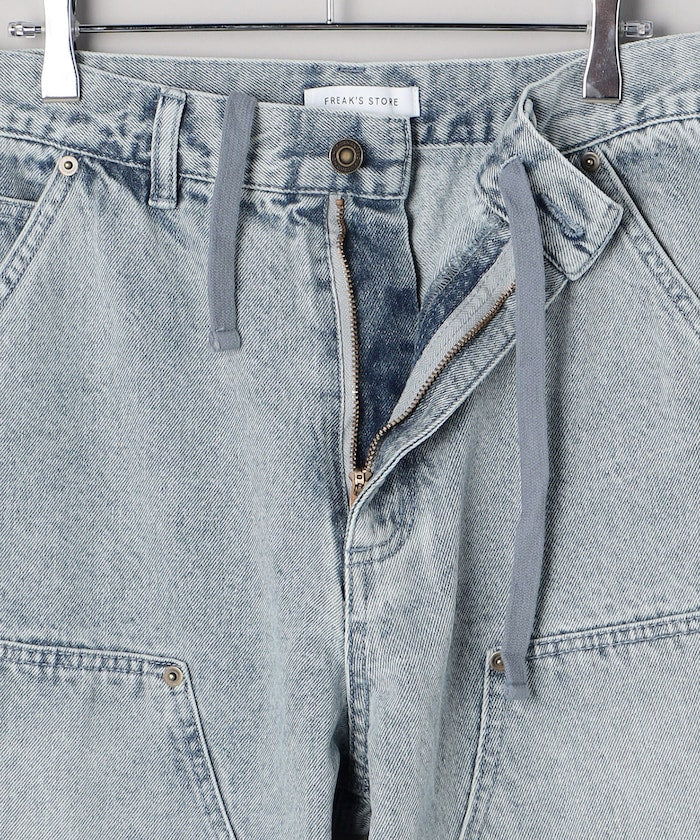 FREAK’S STORE / 雙膝剪接 直筒牛仔褲