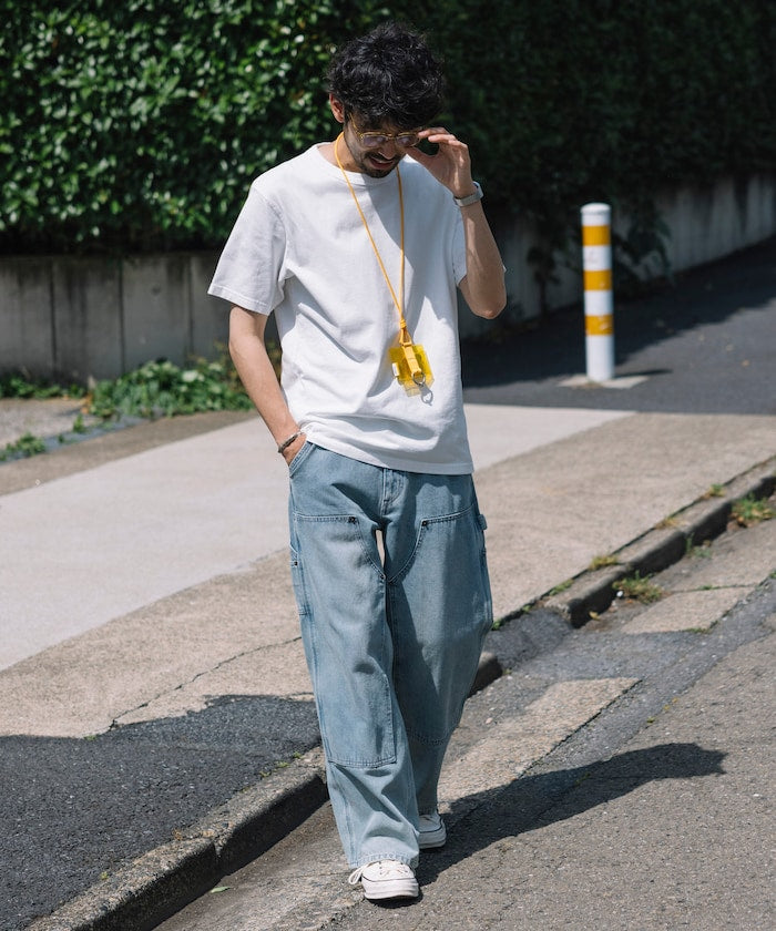 FREAK’S STORE / 雙膝剪接 直筒牛仔褲