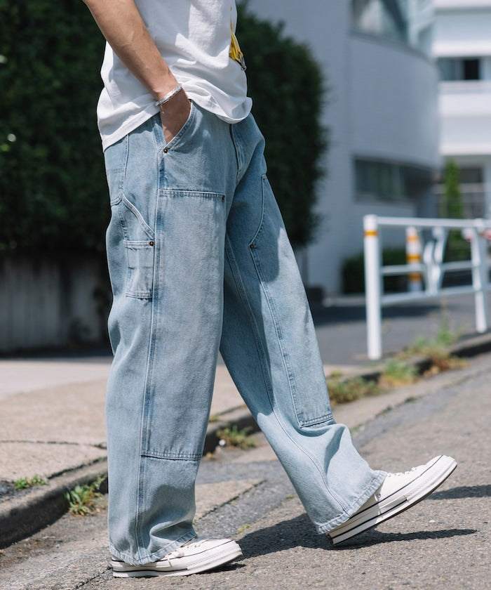 FREAK’S STORE / 雙膝剪接 直筒牛仔褲