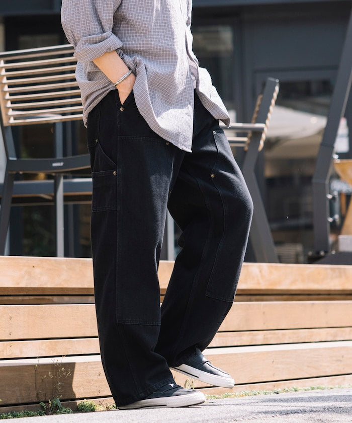 FREAK’S STORE / 雙膝剪接 直筒牛仔褲