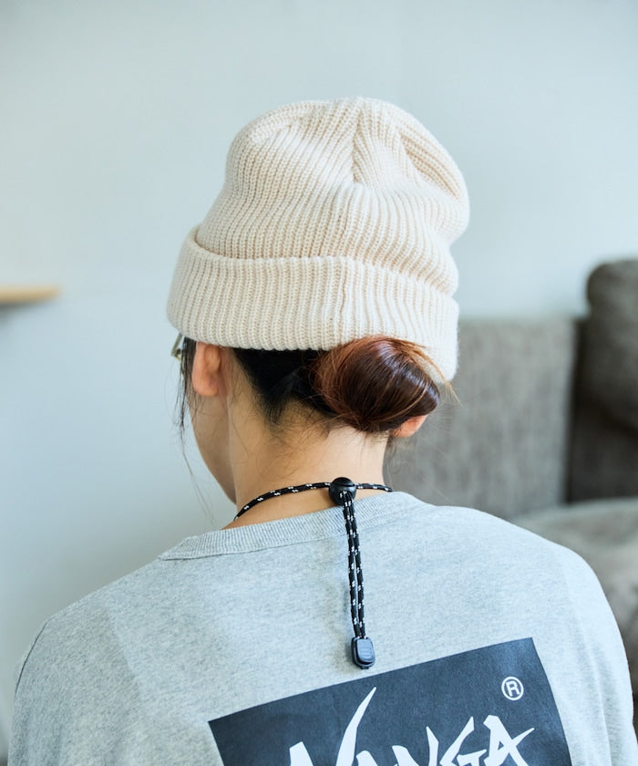 NANGA × FREAK'S STORE / BOX LOGO BULKY BEANIE 厚針織毛帽 *11月上旬出貨