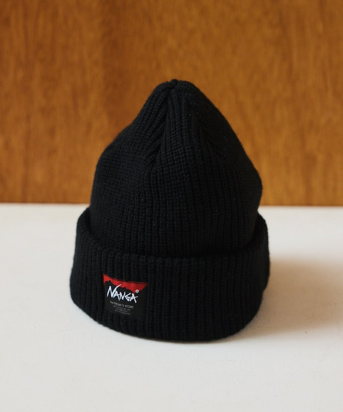 NANGA × FREAK'S STORE / BOX LOGO BULKY BEANIE 厚針織毛帽 *11月上旬出貨
