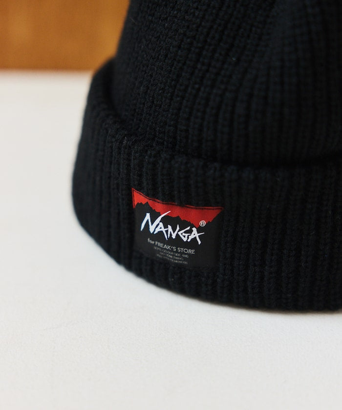 NANGA × FREAK'S STORE / BOX LOGO BULKY BEANIE 厚針織毛帽 *11月上旬出貨
