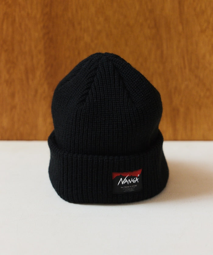 NANGA × FREAK'S STORE / BOX LOGO BULKY BEANIE 厚針織毛帽