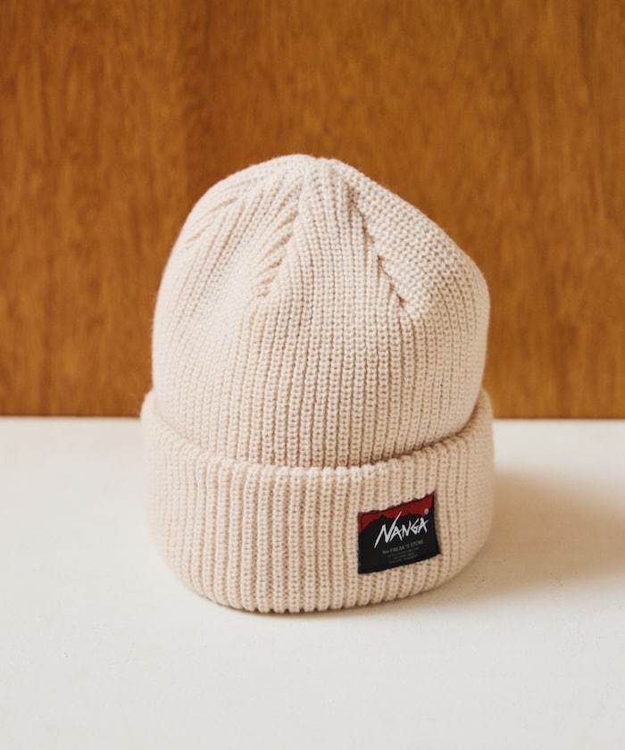 NANGA × FREAK'S STORE / BOX LOGO BULKY BEANIE 厚針織毛帽