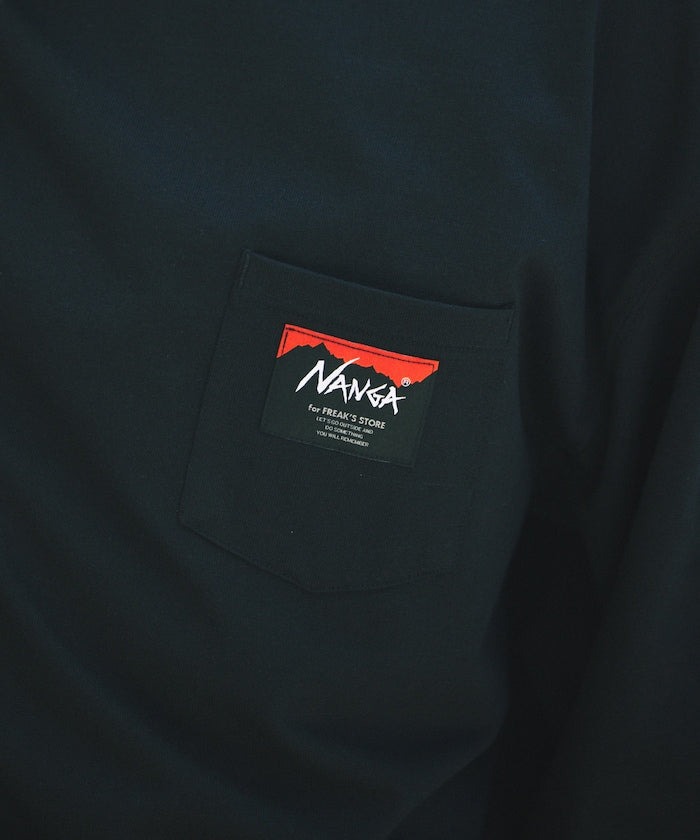 NANGA × FREAK'S STORE ECO HYBRID LOGO LS TEE / 長袖T恤 *10月上旬出貨