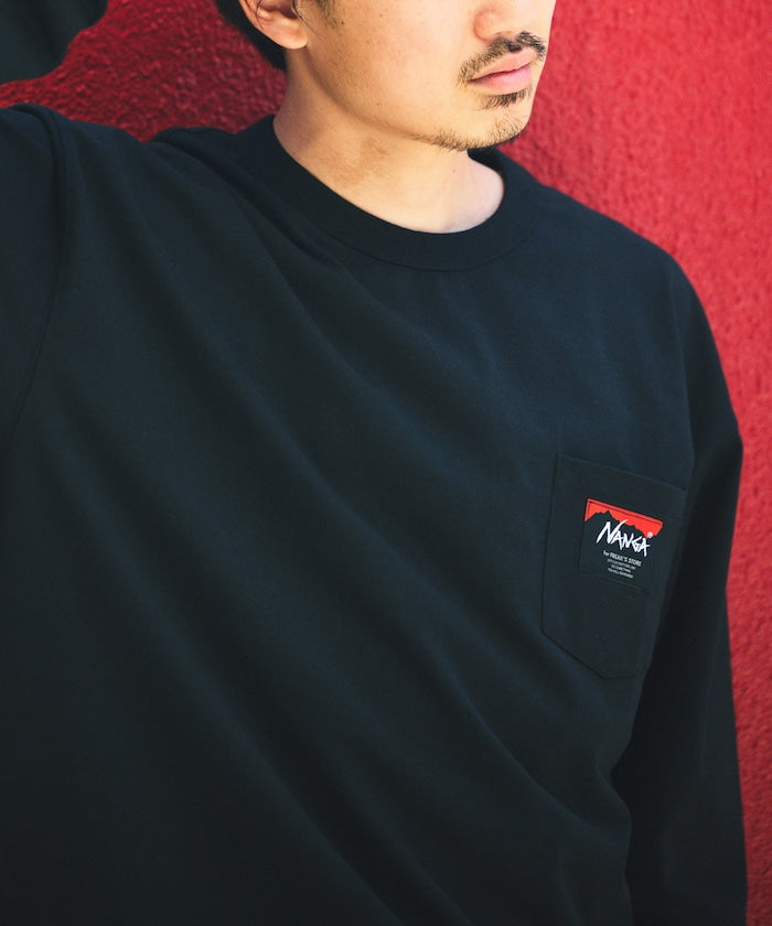 NANGA × FREAK'S STORE ECO HYBRID LOGO LS TEE / 長袖T恤 *10月上旬出貨