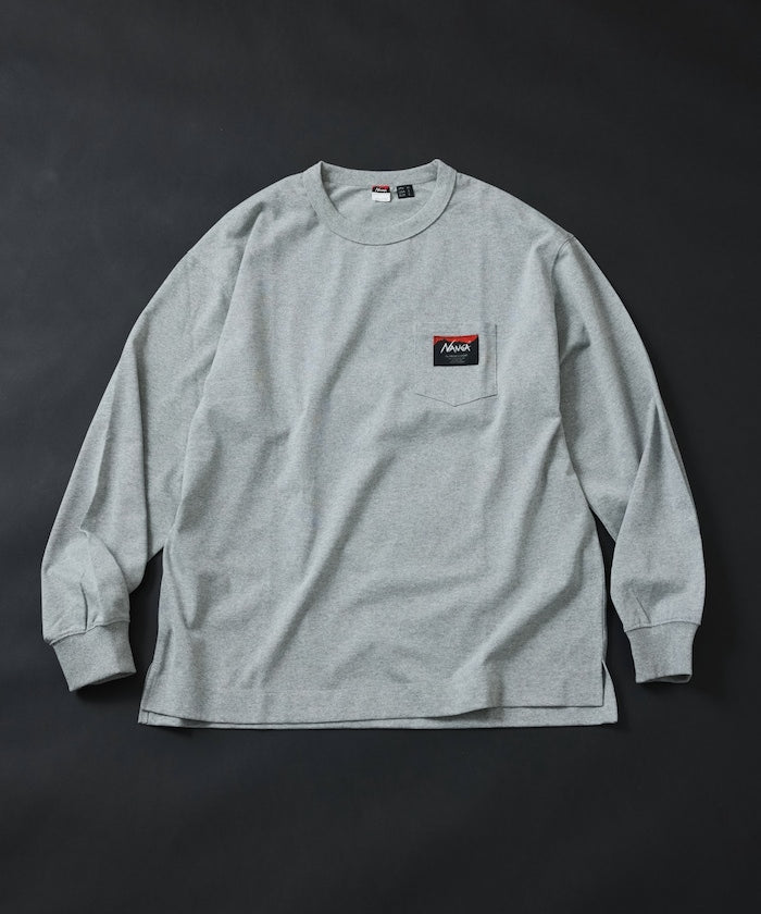 NANGA × FREAK'S STORE ECO HYBRID LOGO LS TEE / 長袖T恤 *10月上旬出貨