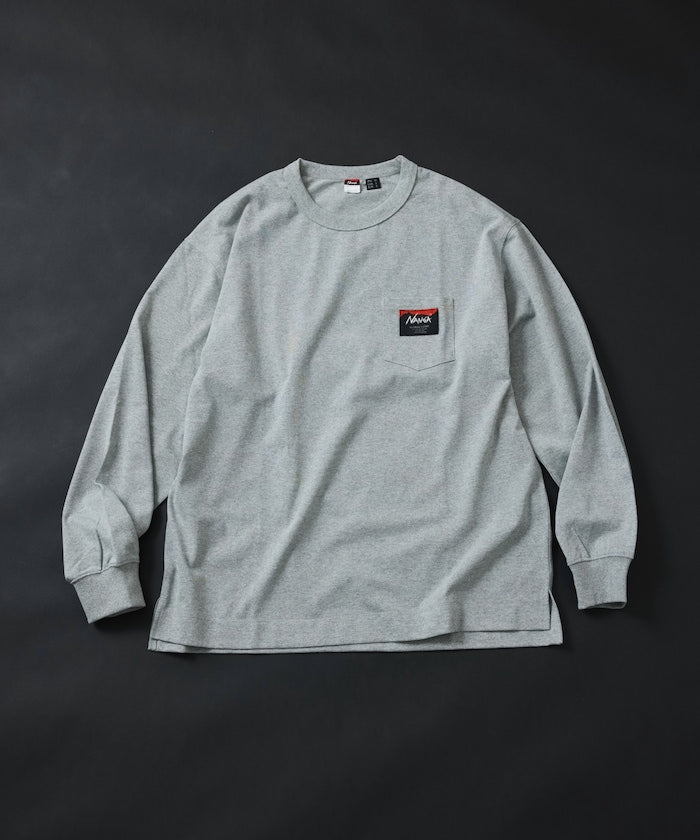 NANGA × FREAK'S STORE ECO HYBRID LOGO LS TEE / 長袖T恤 *10月上旬出貨