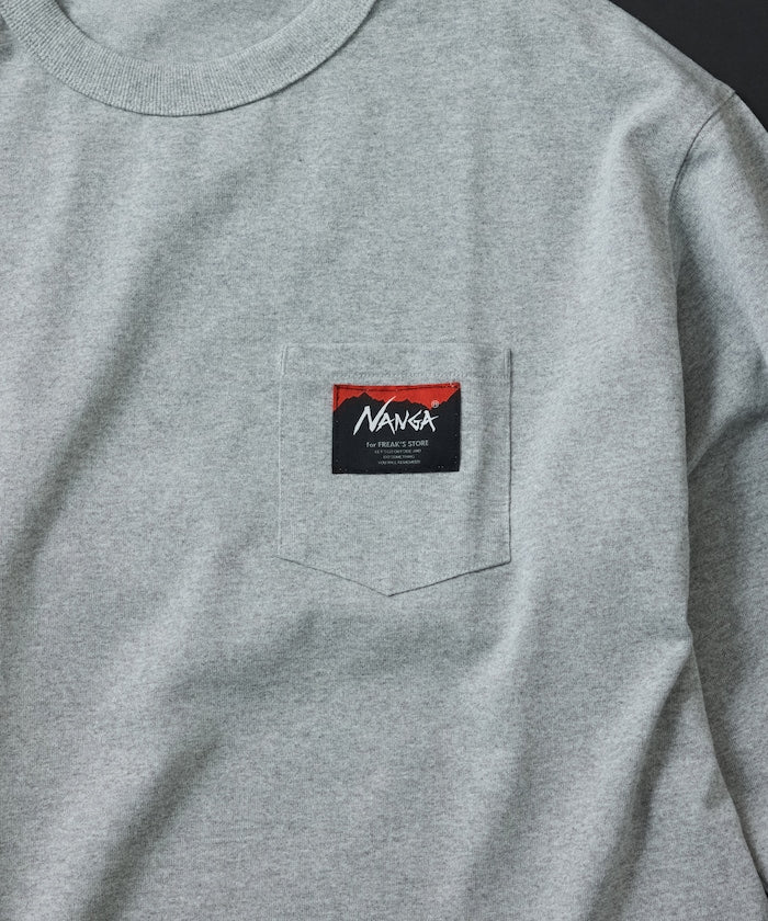 NANGA × FREAK'S STORE ECO HYBRID LOGO LS TEE / 長袖T恤 *10月上旬出貨
