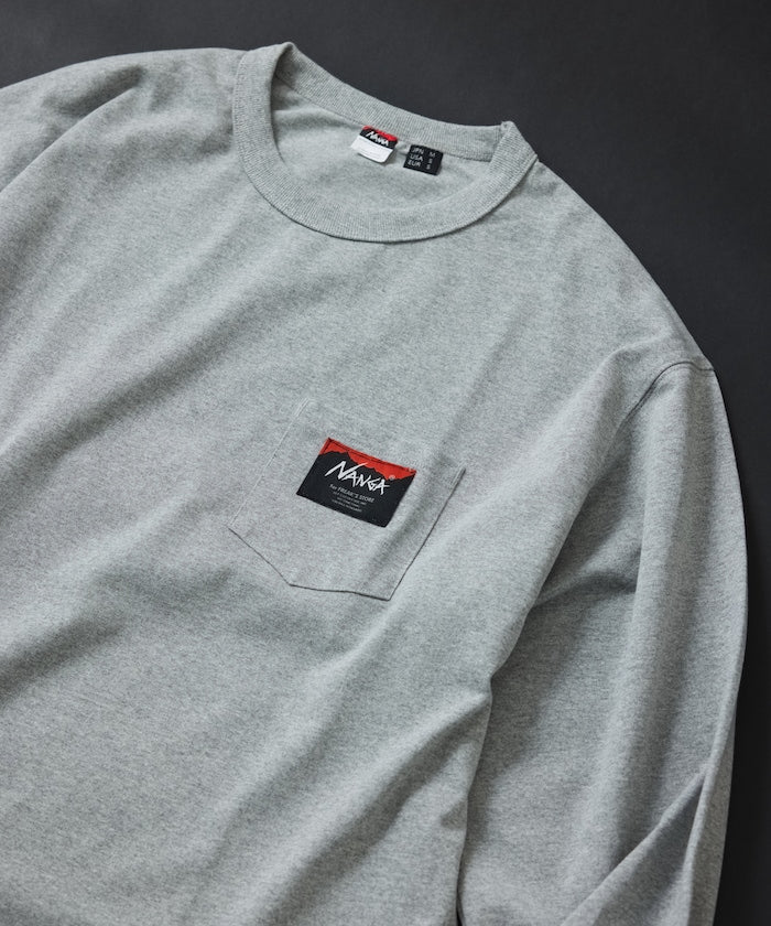 NANGA × FREAK'S STORE ECO HYBRID LOGO LS TEE / 長袖T恤 *10月上旬出貨
