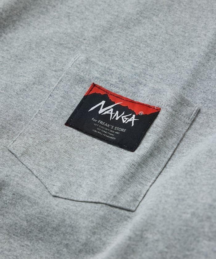 NANGA × FREAK'S STORE ECO HYBRID LOGO LS TEE / 長袖T恤 *10月上旬出貨