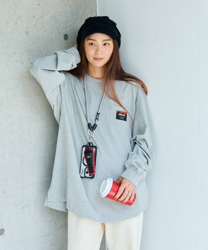 NANGA × FREAK'S STORE ECO HYBRID LOGO LS TEE / 長袖T恤 *10月上旬出貨