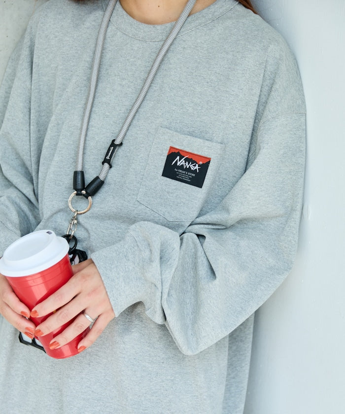 NANGA × FREAK'S STORE ECO HYBRID LOGO LS TEE / 長袖T恤 *10月上旬出貨