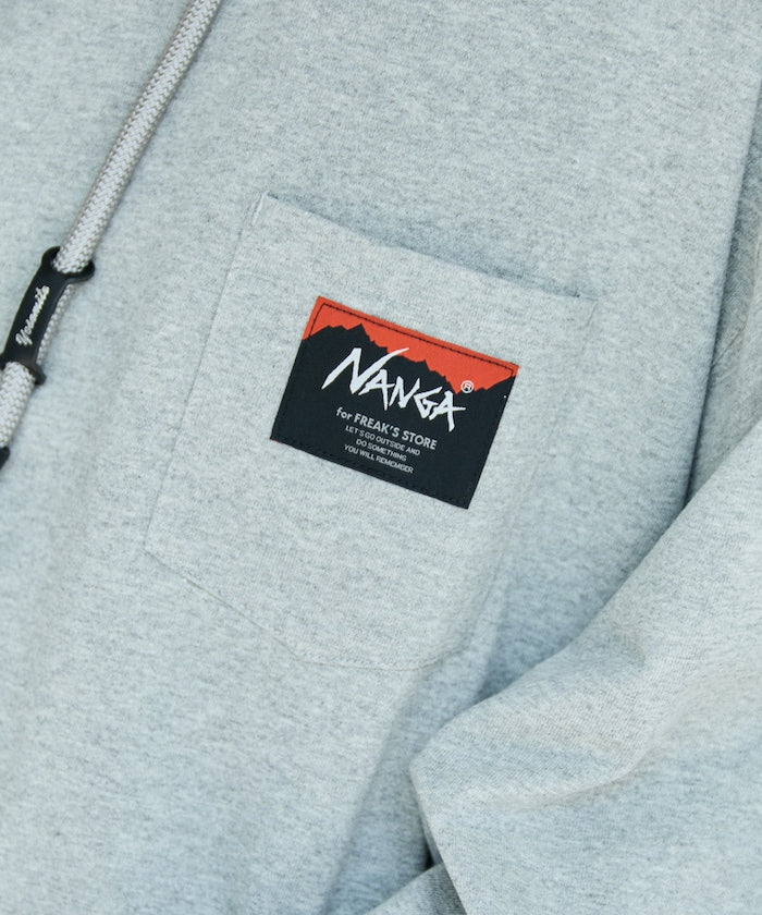 NANGA × FREAK'S STORE ECO HYBRID LOGO LS TEE / 長袖T恤 *10月上旬出貨