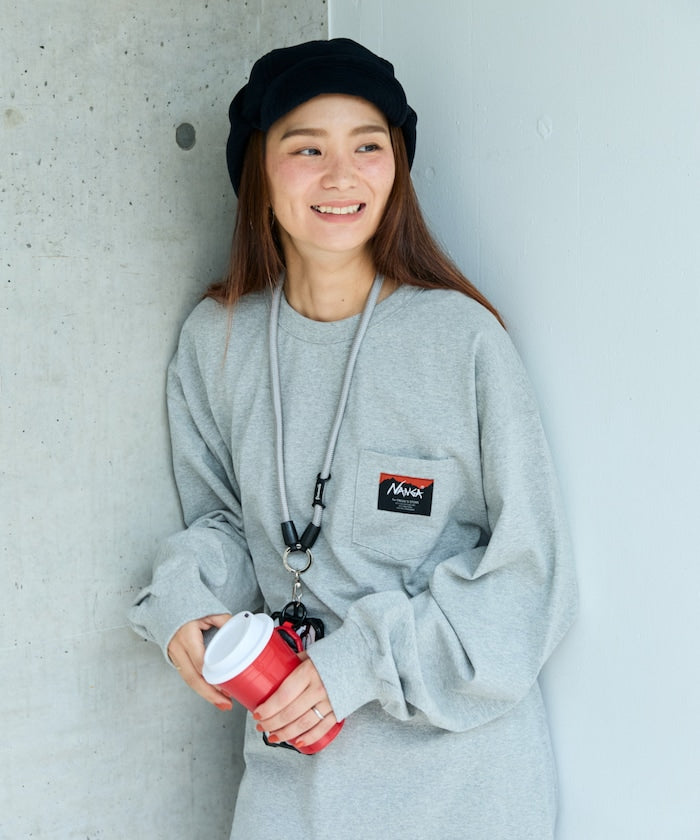 NANGA × FREAK'S STORE ECO HYBRID LOGO LS TEE / 長袖T恤 *10月上旬出貨