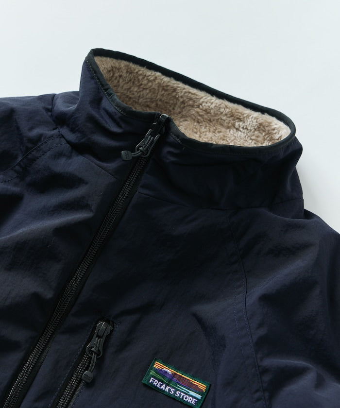 FREAK’S STORE / 寬鬆剪裁 尼龍 × 羊羔絨 雙面穿外套