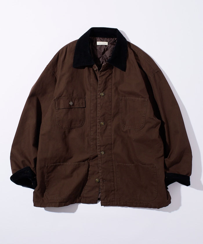 FREAK’S STORE / 燈芯絨拼接鴨布 外套