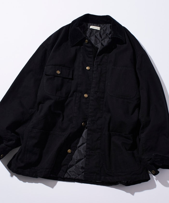 FREAK’S STORE / 燈芯絨拼接鴨布 外套