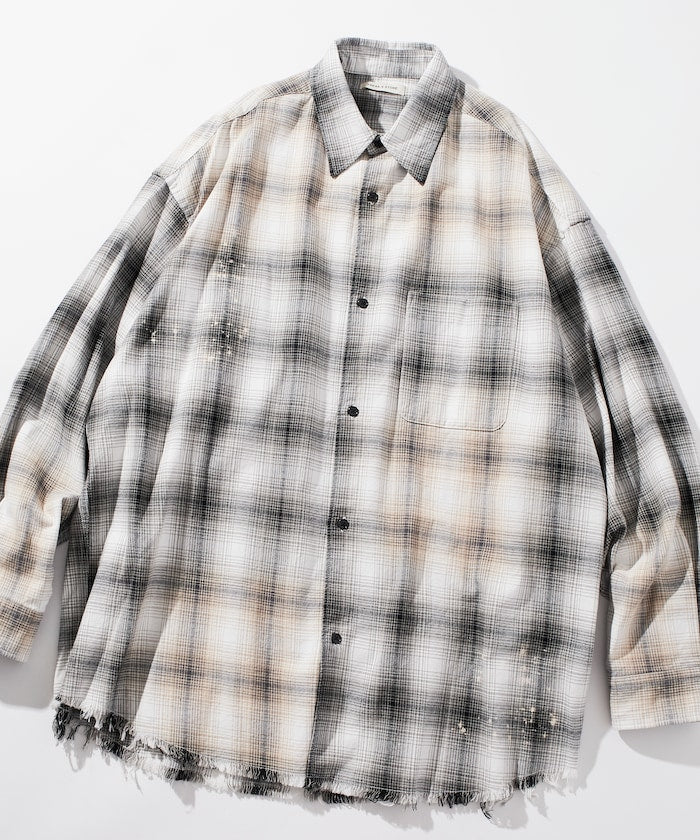 FREAK’S STORE / 仿舊格紋襯衫