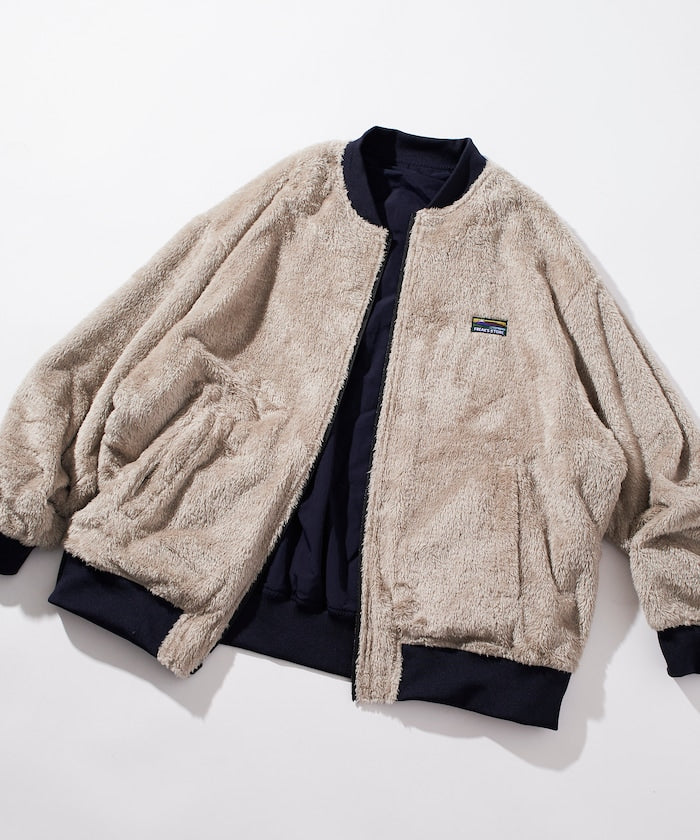 FREAK’S STORE / 尼龍×羊羔絨雙面穿 MA-1 飛行外套