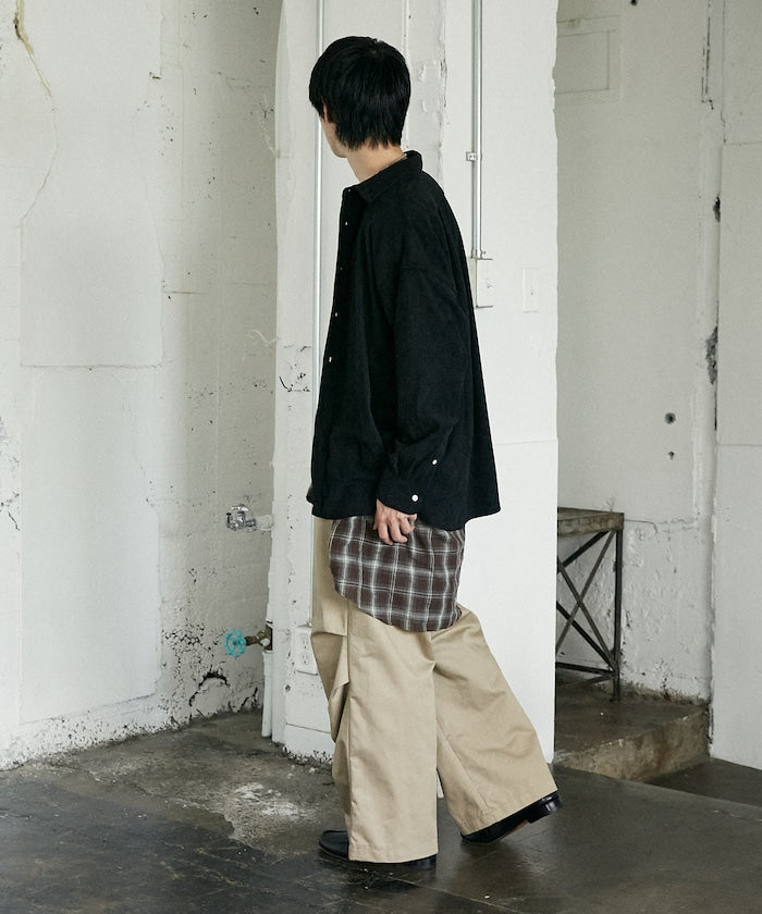 U.S. POLO ASSN. / 刺繡 寬版 燈芯絨 襯衫