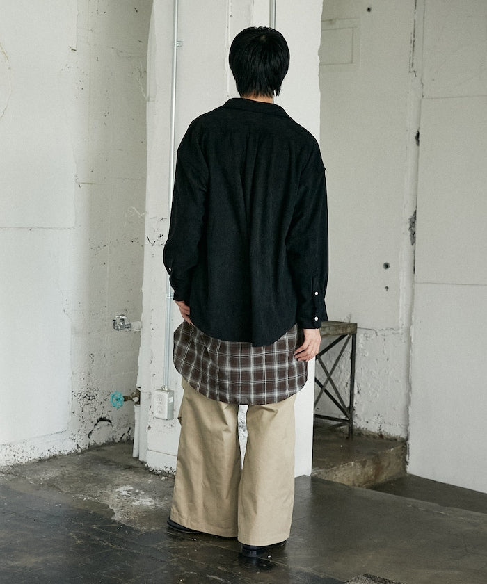 U.S. POLO ASSN. / 刺繡 寬版 燈芯絨 襯衫