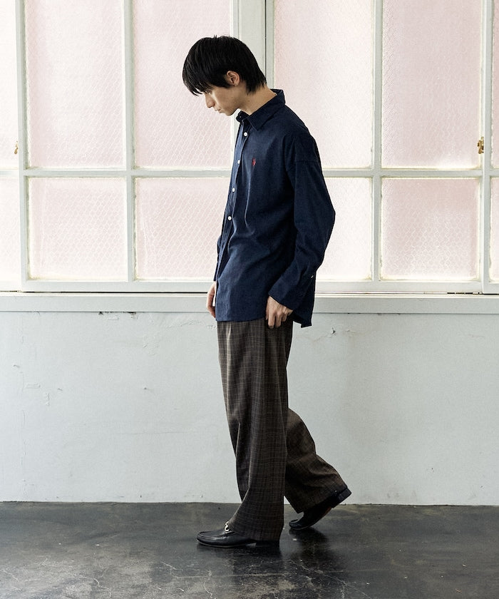 U.S. POLO ASSN. / 刺繡 寬版 燈芯絨 襯衫