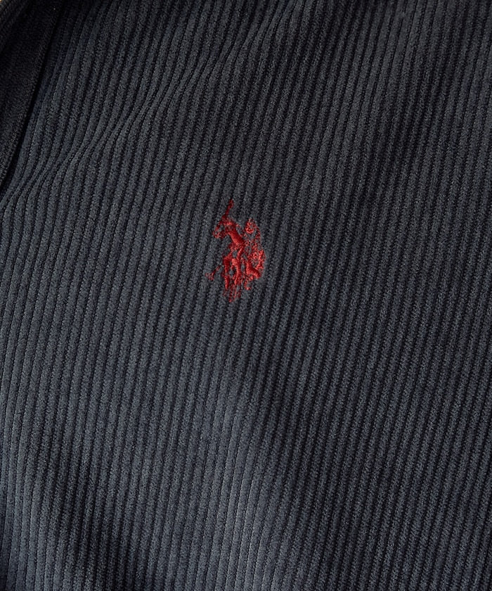 U.S. POLO ASSN. / 刺繡 寬版 燈芯絨 襯衫