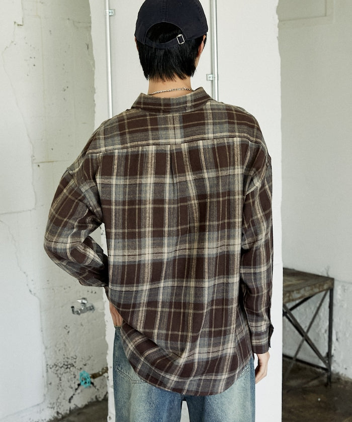 U.S. POLO ASSN. / 柔絨格紋襯衫