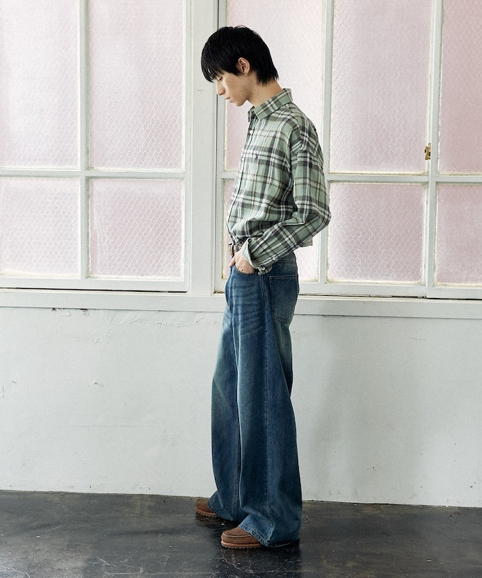 U.S. POLO ASSN. / 柔絨格紋襯衫