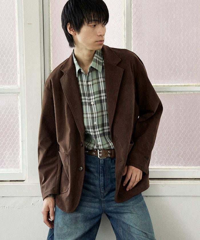 U.S. POLO ASSN. / 柔絨格紋襯衫