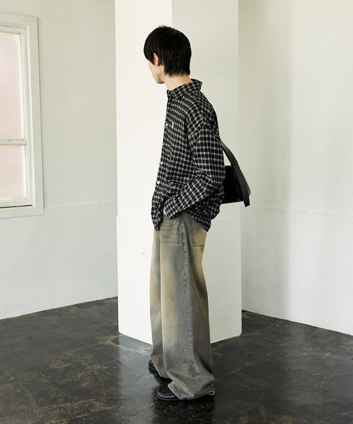 U.S. POLO ASSN. / 柔絨格紋襯衫