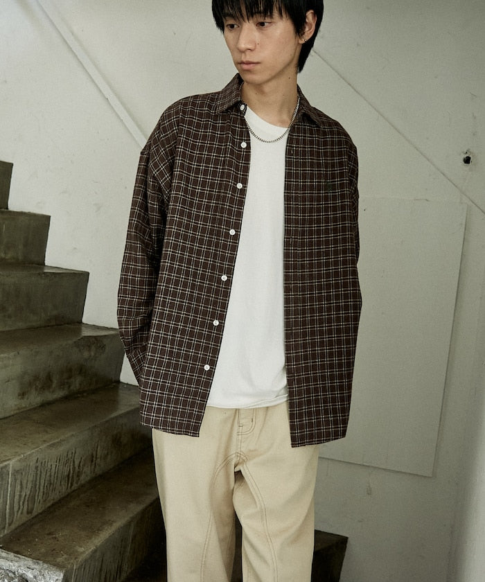 U.S. POLO ASSN. / 柔絨格紋襯衫