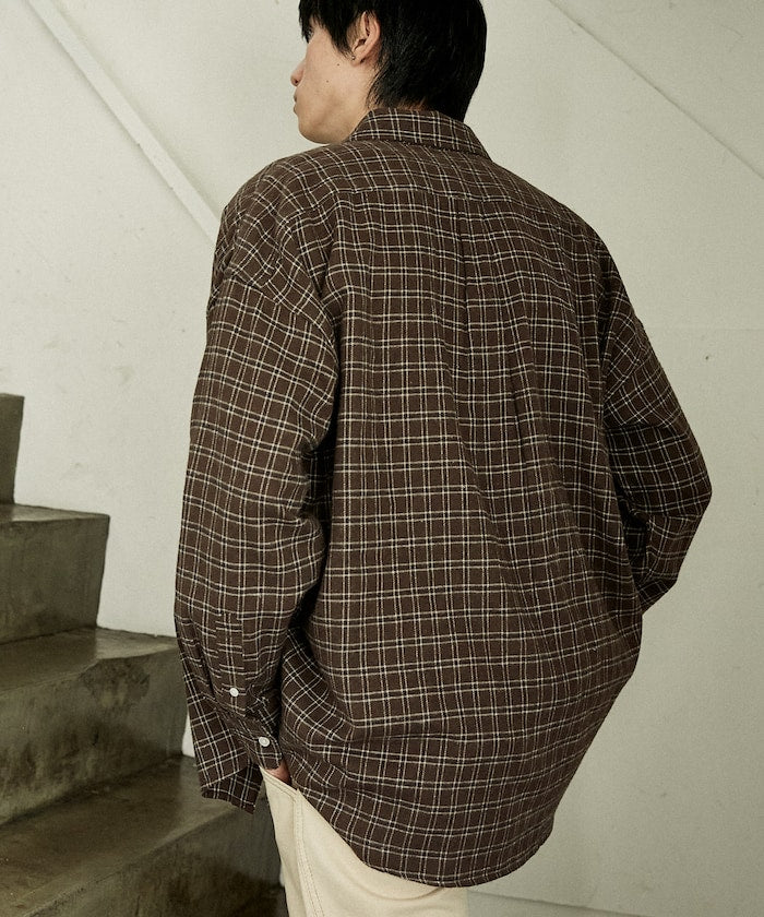 U.S. POLO ASSN. / 柔絨格紋襯衫