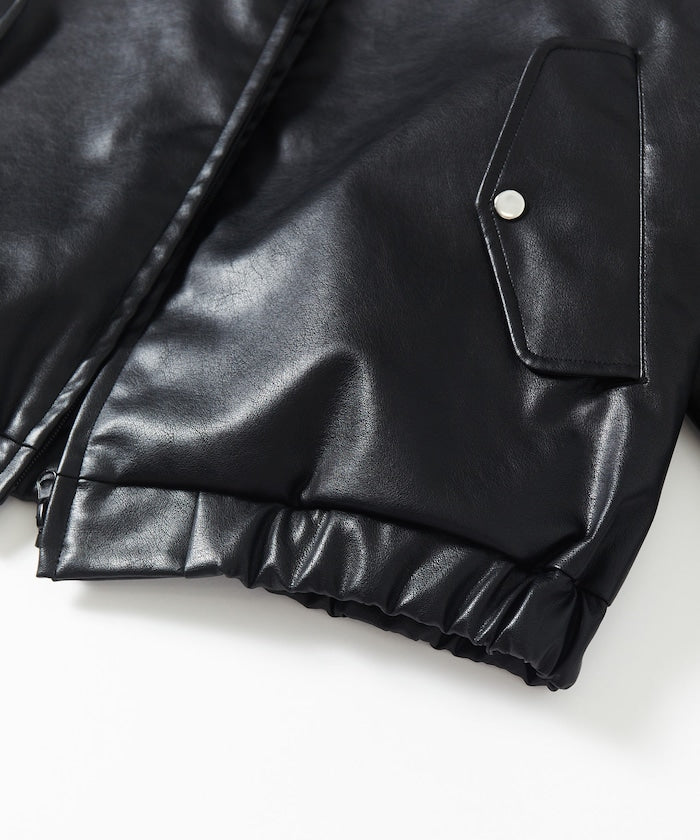 UMBRO / LEATHERETTE Stand Collar Blouson 立領外套