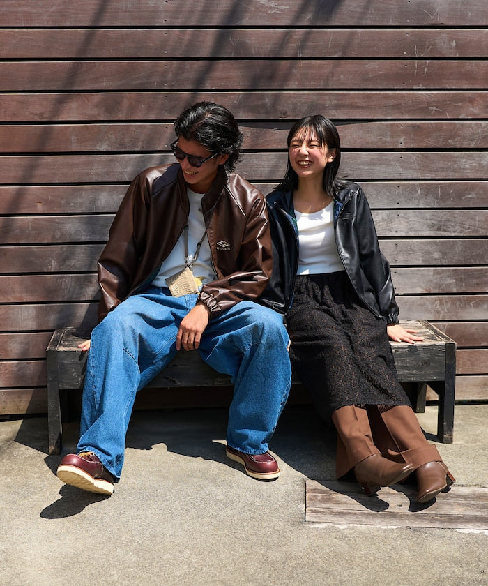 UMBRO / LEATHERETTE Stand Collar Blouson 立領外套