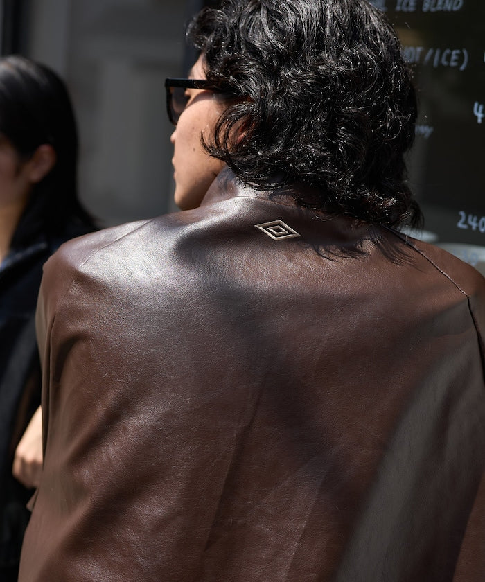 UMBRO / LEATHERETTE Stand Collar Blouson 立領外套