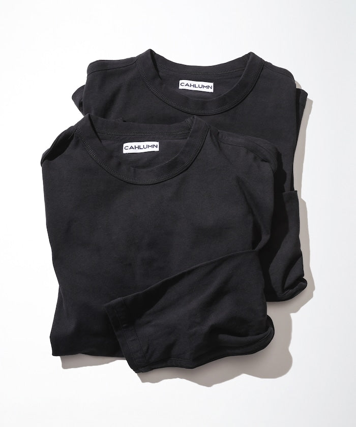 CAHLUMN 2-Pack Reversible Long Sleeve Tee / 兩面穿 兩件組 厚磅長袖T恤