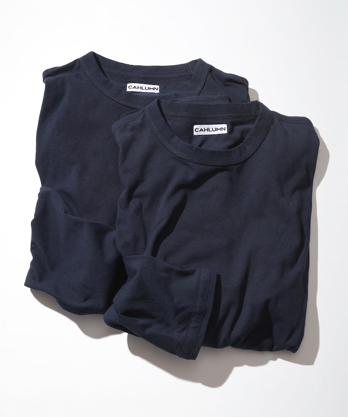 CAHLUMN 2-Pack Reversible Long Sleeve Tee / 兩面穿 兩件組 厚磅長袖T恤