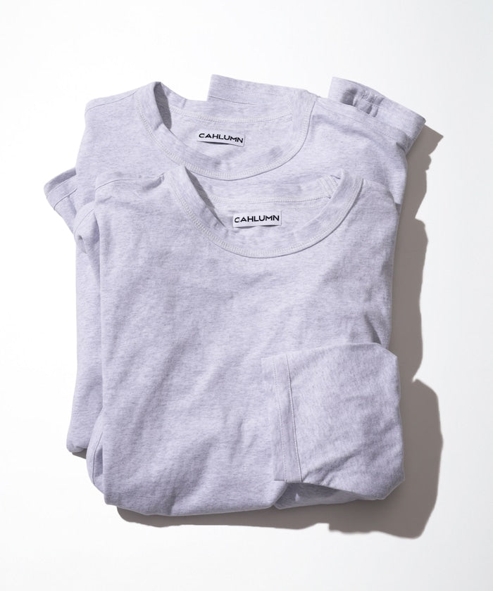 CAHLUMN 2-Pack Reversible Long Sleeve Tee / 兩面穿 兩件組 厚磅長袖T恤