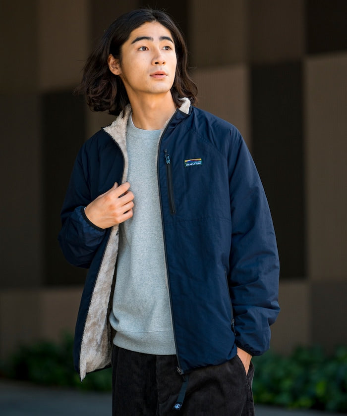 FREAK’S STORE / 寬鬆剪裁 尼龍 × 羊羔絨 雙面穿外套