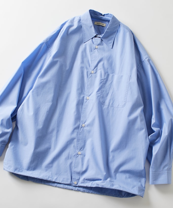 FREAK’S STORE / 下擺抽繩長袖襯衫