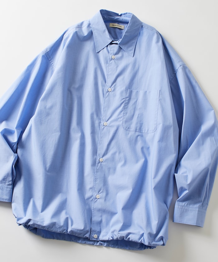 FREAK’S STORE / 下擺抽繩長袖襯衫