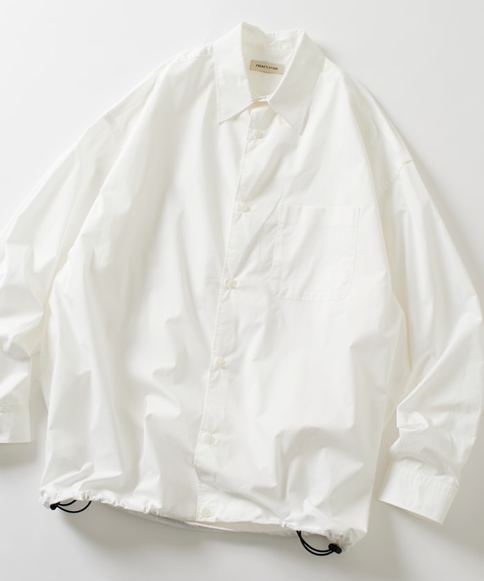 FREAK’S STORE / 下擺抽繩長袖襯衫