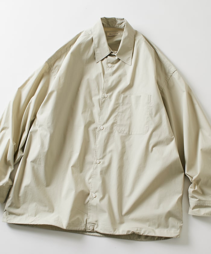 FREAK’S STORE / 下擺抽繩長袖襯衫