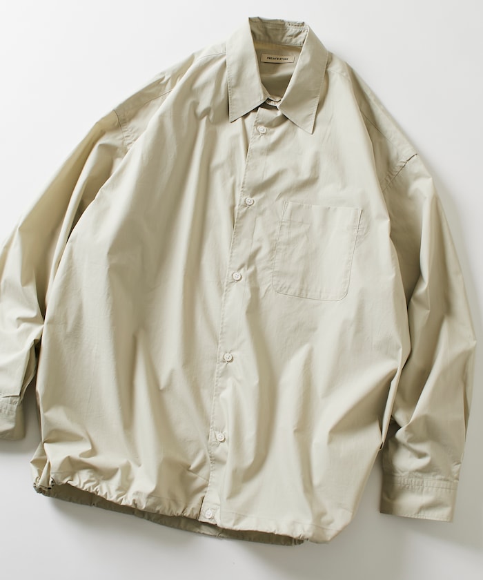 FREAK’S STORE / 下擺抽繩長袖襯衫